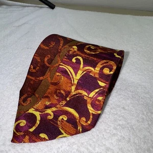 Authentic ROMEO GIGLI Geometric Design 100% Silk Necktie Tie NWOT - Picture 1 of 8