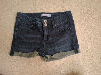 Juniors candies Dark Denim Shorts Size 1 - Image 1 of 4
