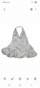 Victorias Secret The Lacie Chemise White Lingerie Slip Dress Halter Babydoll S - Picture 1 of 11