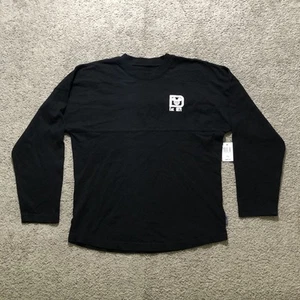 NEW Disney Shirt Kids Large Black Walt Disney World Spirit Jersey Est 1971 Logo - Picture 1 of 11