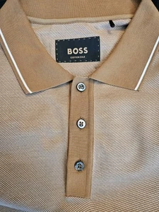 Hugo Boss Cotton Silk Polo, Brown, XL In Immaculate Condition Worn Once - Picture 1 of 11