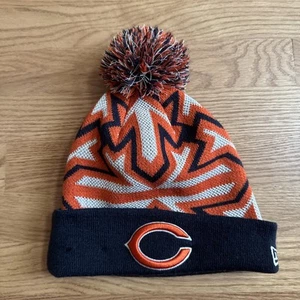 New Era Hat Chicago Bears NFL Apparel Acrylic Winter Knit Beanie With Pom - Picture 1 of 6
