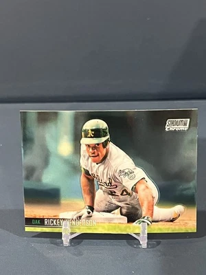Rickey Henderson Chrome 2021 Topps Stadium Club Chrome #235 Athletics A’s - Image 1 of 2