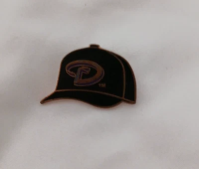MLB Arizona Diamondbacks Gold D Snake Logo Black Cap Lapel Pin Back 2000 EUC - Image 1 of 2