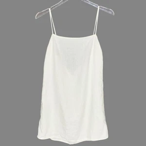 Mini vestido de lino ligero de viaje Reformation S blanco Kienna para mujer - Imagen 1 de 9