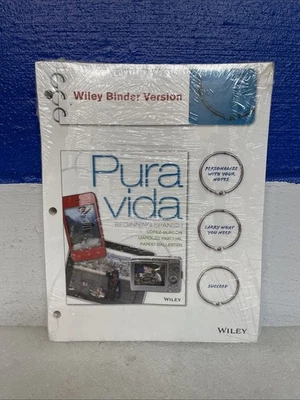 Wiley Pura vida Beginning Spanish Binder Version W/WileyPLUS Registration Card - Image 1 of 3