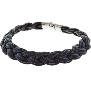 Bracciale in pelle intrecciata in argento sterling TATEOSSIAN - misura M-18 cm - Foto 1 di 4