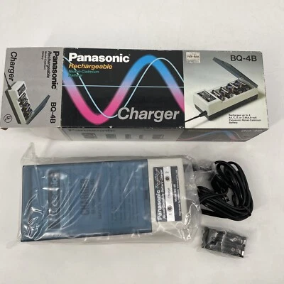 Panasonic Rechargeable BQ-4B Nickel Cadmium Battery Charger (1987) - W/ Manual - Image 1 of 4
