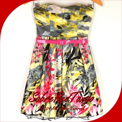 NUEVO CON ETIQUETAS MINI VESTIDO FLORAL PLISADO SIN PALABRAS FLORAL JUNIORS 5 Foto 1 de 4