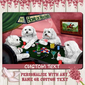 Maltese Dog Floor Mat Personalized Anti-Slip Pet Door Mat Indoor Outdoor NWT - Picture 1 of 44