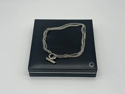 MONTBLANC CARESS OF A STAR 925 STERLING SILVER 16'' NECKLACE 100% GENUINE ~$895 - Image 1 of 4