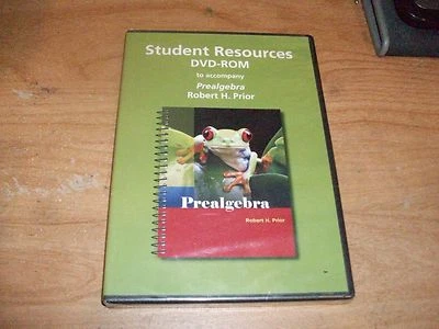 Student Resources DVD ROM To Accompany Prealgebra With Robert Prior WIN/MAC NEW - Image 1 of 3