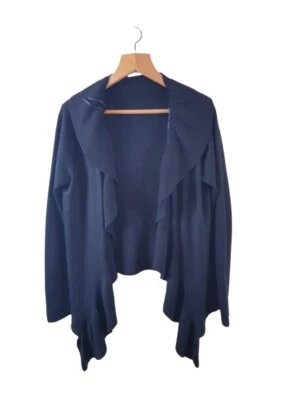 E-Vie Womens Ladies Black Knit Open Front Cardigan Jumper Size 12/14UK Regular - Image 1 of 4