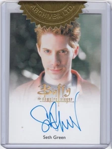 BUFFY THE VAMPIRE SLAYER ULTIMATE COLLECTOR'S SET 3 SETH GREEN AS OZ AUTOGRAPH 2 - Picture 1 of 2