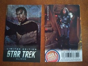 Dave & Buster's Star Trek Aliens Klingons LE Trading Card (1)