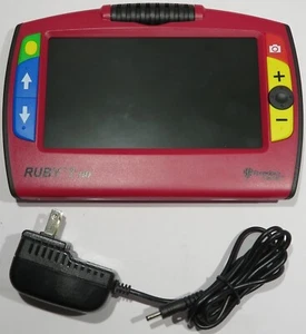 Ruby 7 HD Handheld Video Magnifier Low Vision Viewer w/ Charging Adapter - Picture 1 of 12