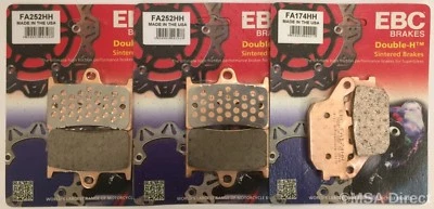 EBC Sintered FRONT and REAR Disc Brake Pads Fits YAMAHA XSR700 (2016 to 2023) - Image 1 of 4