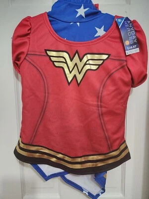 DC Mujer Maravilla Anyday Heroes Niñas Top y Falda Halloween Disfraz Conjunto 10-12 Grande Foto 1 de 4