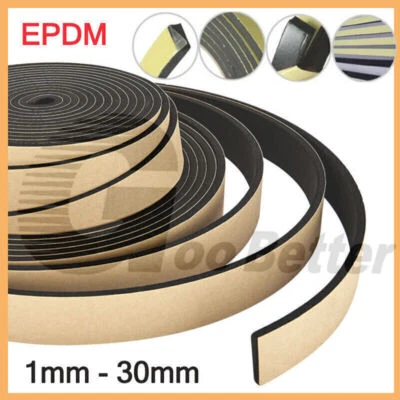 EPDM Dichtband selbstklebend je 10m Fensterdichtung Türdichtung Gummi Dichtung - Bild 1 von 4