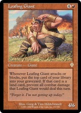 LOAFING GIANT ~mtg NM Invasion Rare x1