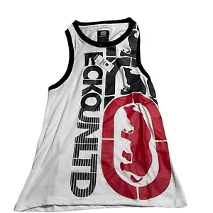 Ecko Unltd Men's Tank Top Puff Print Vertical Logo Sleeveless Tee T-Shirt Size S - Picture 1 of 8