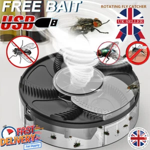 Electric Rotation Fly Trap Insect Catcher Automatic Flycatcher Killer Bug Zapper - Picture 1 of 24