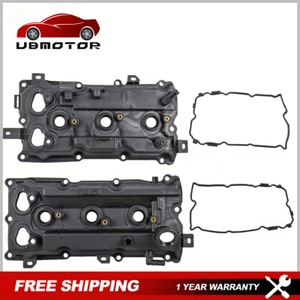 LH + RH Pair Engine Valve Cover with Gaskets for 07-09 NISSAN 350Z 3.5L DOHC V6 - Picture 1 of 11