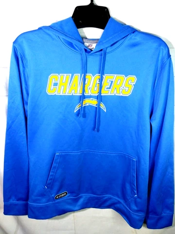 NFL TEAM Chargers Men Blue Combine Authentic Hoodie Sweatshirt Size L - GW10888 Cover