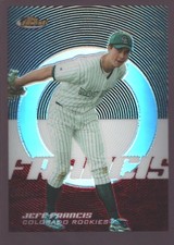 JEFF FRANCIS COLORADO ROCKIES /399 REFRACTOR MINT SP 2005 TOPPS FINEST "GEM"