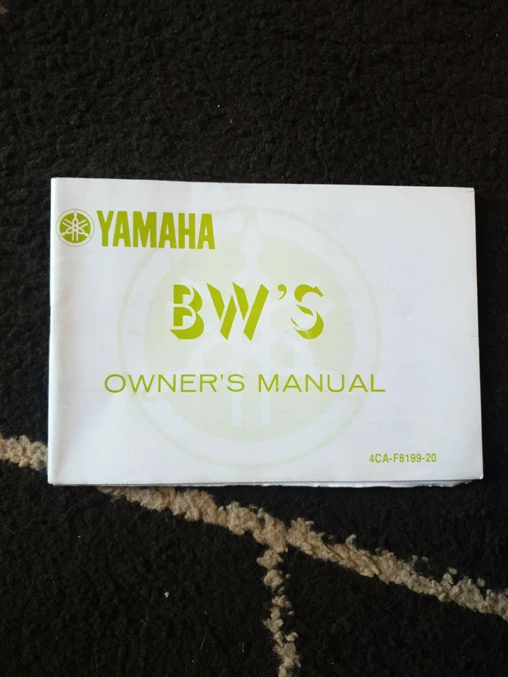 Genuine Yamaha BW'S Owners Manual 4CA-F8199-20 - Image 1 of 1