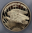 MEDAILLE: USA 20 DOLLARS 1933 GOLD EAGLE, Cu-Ni vergoldet, PP,  40 mm, COA S32