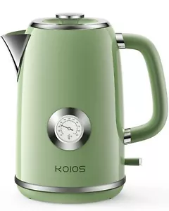 Electric Kettle 1.8 L Hot Water Boiler Heater With Thermometer 1500w Retro Elect - Picture 1 of 9