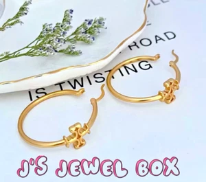 Tory, Eleanor Hoop Earrings - Picture 1 of 9