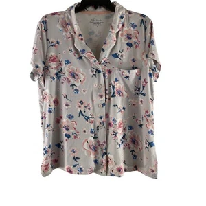 Vera Bradley Shirt Damen Large Blumenmuster weich leicht geknöpft neu - Bild 1 von 9