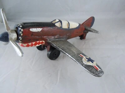 Cast Iron U.S. WWII Thunderbolt Fighter Plane Hubley??? - Image 1 of 3
