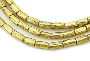 African Textured Brass Handmade Ethiopian Beads (4mm) Recycled Metal (2315F423) - Picture 1 of 7