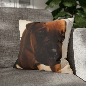 CUSHION COVER PILLOW CASE|CUTE DOG PUPPY CANINE PUG #2 - Picture 1 of 7