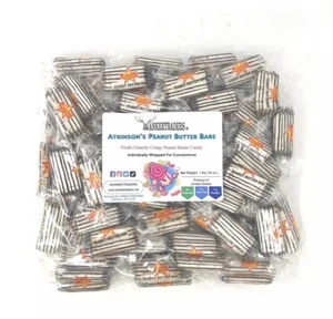 Atkinson Wrapped Bulk Candy Bars, Peanut Butter, 1 Pound - Picture 1 of 4