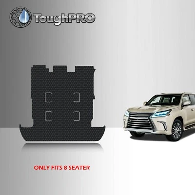ToughPRO Cargo Mat Black For Lexus LX570 with Rails Cutout All Weather 2013-2021 - Image 1 of 4