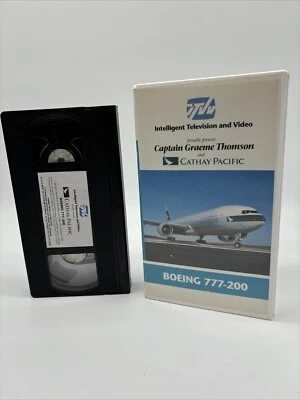 Boeing 777-200 VHS Intelligent Television And Video Ultra RARE - Image 1 of 4