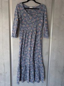 Ex-White Stuff Cotton Dress Long Sleeve, Scocpe Neck, Size 10 - Picture 1 of 5