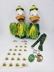 Lotto Vintage Università dell'Oregon Boxe Anatra Mascotte Mano Pupazzo Adesivo Cordino - Foto 1 di 6