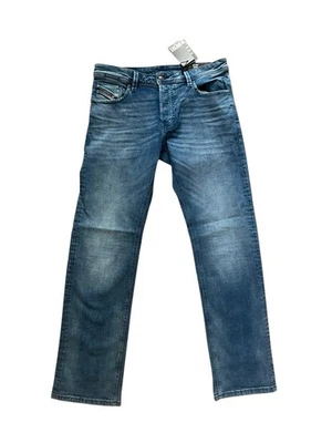 Jeans masculino Diesel Larkee reto RB066 azul US$ 195 tamanho 36/32 - Imagem 1 de 4
