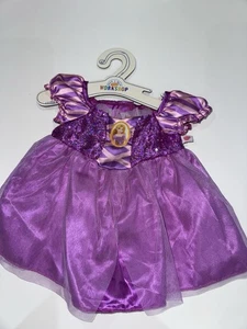 Build A Bear Disney Rapunzel Purple Dress - New Tagged  Brand New - Picture 1 of 3