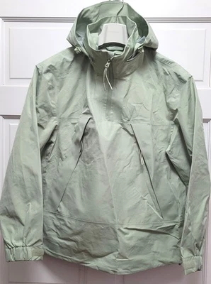 Chaqueta de lluvia cortavientos con capucha para mujer H&M con bolsillos con cremallera - Verde menta - XS Foto 1 de 4