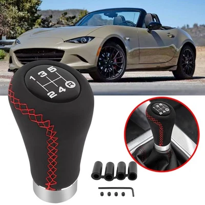 For Mazda RX7 RX8 MX5 5 Speed Shifter Knob Manual Gear Stick Lever Head - Image 1 of 4