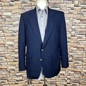 Jack Nicholas Blazer Jacket Mens 38R Navy with Gold Buttons - Picture 1 of 8