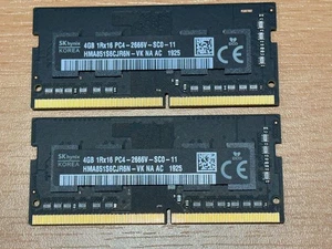 8GB iMac RAM ( 2x SK Hynix 4GB 1Rx16 PC4 2666v modules ) - Picture 1 of 2