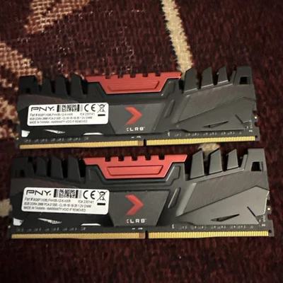 PNY XLR8 16GB(2×8GB) DDR4 RAM PC4-21300 2666MHZ CL16 MEMORY 1.2V Dual Channel - Image 1 of 2