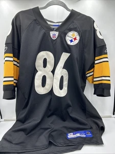 Reebok NFL Equipment Pittsburh Steelers Hines Ward Football Jersey Black Size 52 - Picture 1 of 6